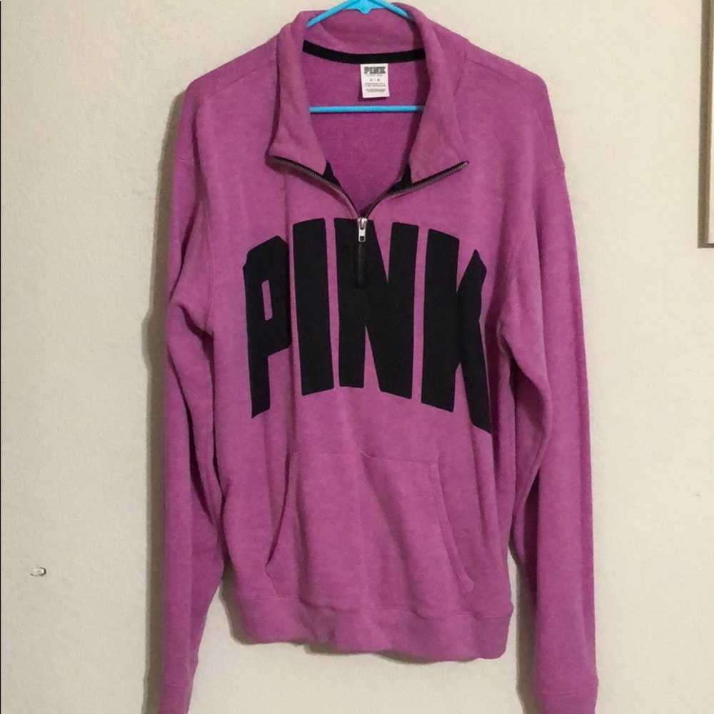 Medium PINK quarter zip